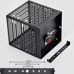 Lampes Industrielles-hofstein Plafonnier Cire Noir, 1 lumière