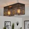 Lampes Industrielles-hofstein Plafonnier Cire Noir, 2 lumières