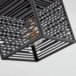 Lampes Industrielles-hofstein Plafonnier Cire Noir, 3 lumières