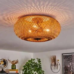 Luminaires Scandinaves-hofstein Plafonnier 40 cm Bauro Noir, 3 lumières