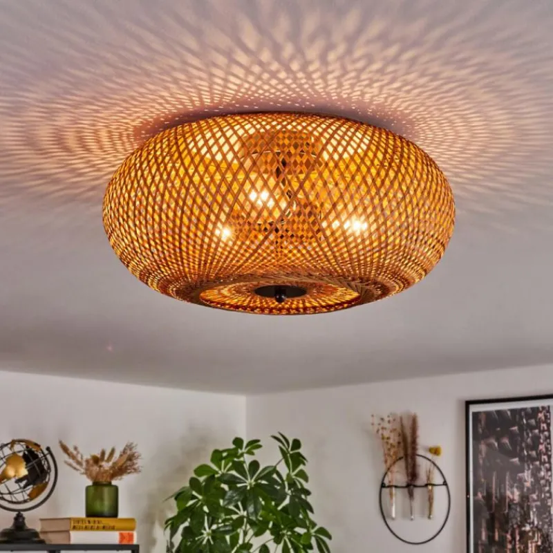 Luminaires Scandinaves-hofstein Plafonnier 40 cm Bauro Noir, 3 lumières