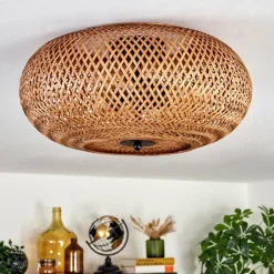 Luminaires Scandinaves-hofstein Plafonnier 40 cm Bauro Noir, 3 lumières