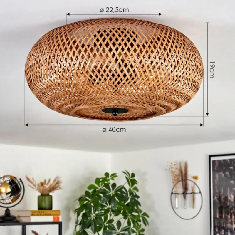 Luminaires Scandinaves-hofstein Plafonnier 40 cm Bauro Noir, 3 lumières