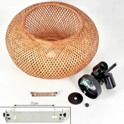 Luminaires Scandinaves-hofstein Plafonnier 40 cm Bauro Noir, 3 lumières