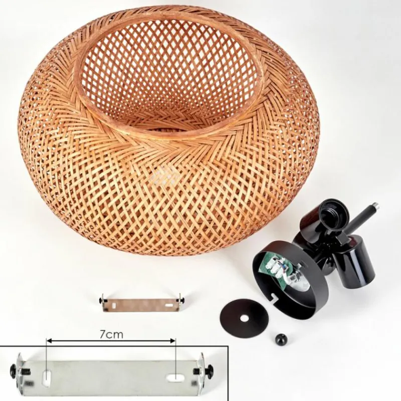 Luminaires Scandinaves-hofstein Plafonnier 40 cm Bauro Noir, 3 lumières