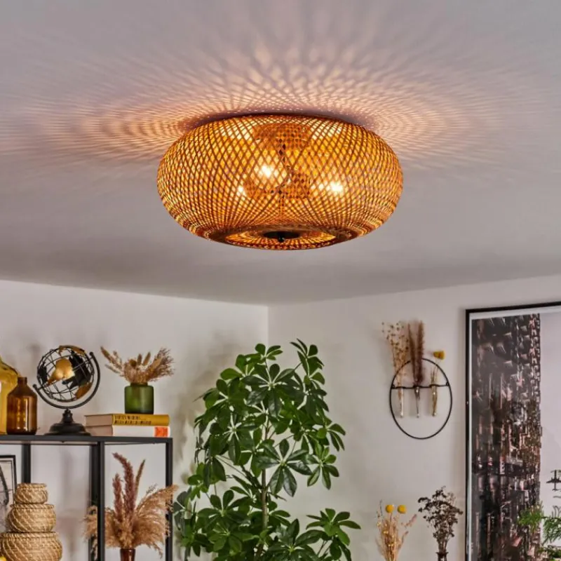 Luminaires Scandinaves-hofstein Plafonnier 40 cm Bauro Noir, 3 lumières