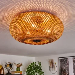 Luminaires Scandinaves-hofstein Plafonnier 40 cm Bauro Noir, 3 lumières