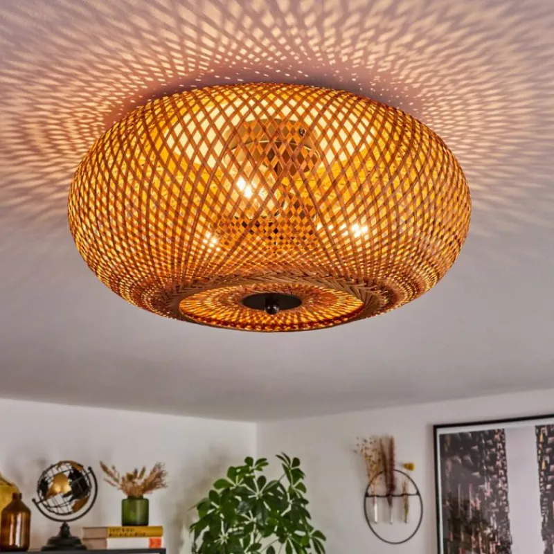 Luminaires Scandinaves-hofstein Plafonnier 40 cm Bauro Noir, 3 lumières