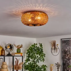 Luminaires Scandinaves-hofstein Plafonnier 30 cm Bauro Noir, 2 lumières