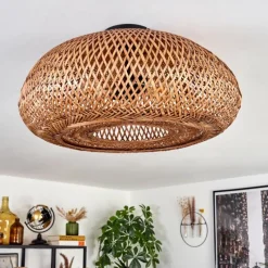 Luminaires Scandinaves-hofstein Plafonnier 50 cm Bauro Noir, 2 lumières