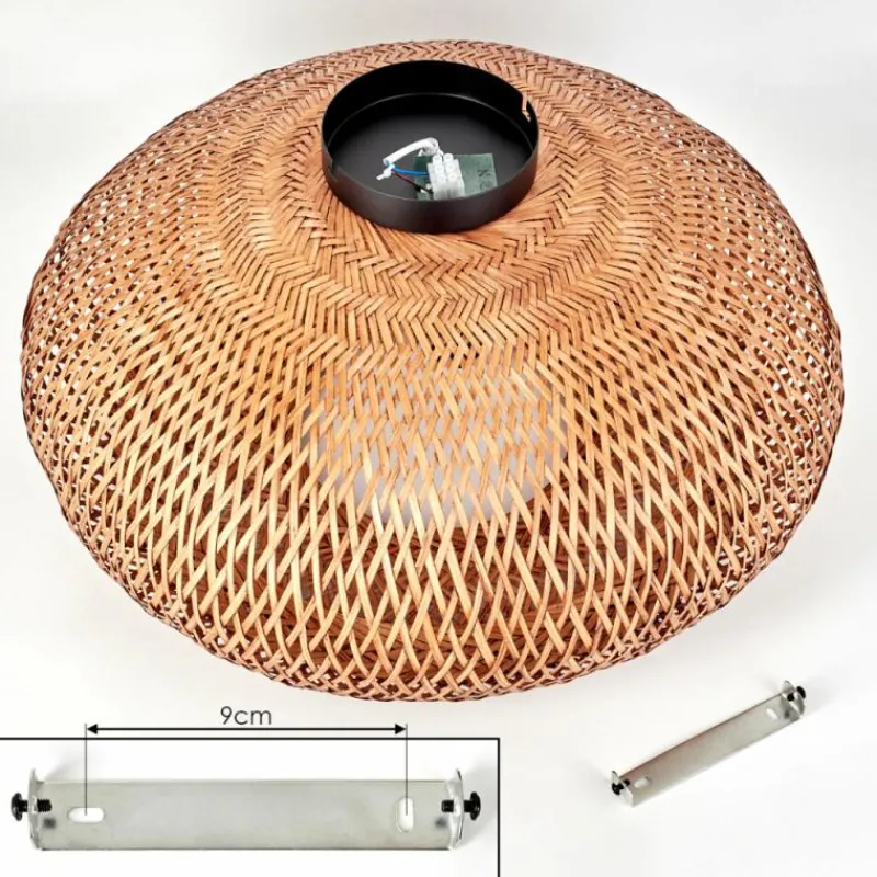 Luminaires Scandinaves-hofstein Plafonnier 50 cm Bauro Noir, 2 lumières