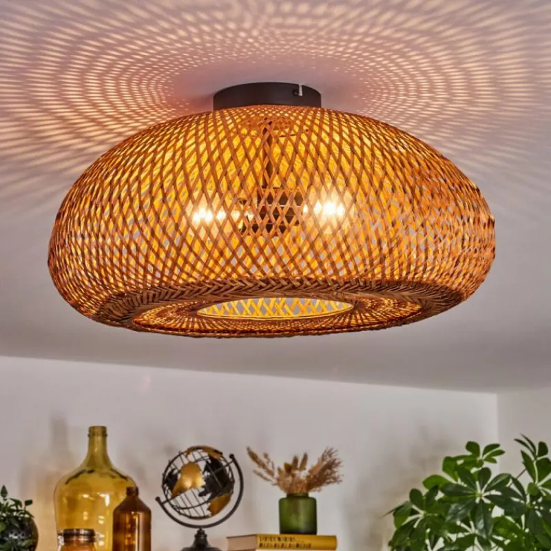 Luminaires Scandinaves-hofstein Plafonnier 50 cm Bauro Noir, 2 lumières