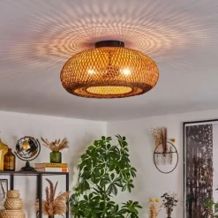 Luminaires Scandinaves-hofstein Plafonnier 40 cm Bauro Noir, 2 lumières