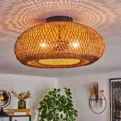 Luminaires Scandinaves-hofstein Plafonnier 40 cm Bauro Noir, 2 lumières