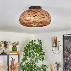 Luminaires Scandinaves-hofstein Plafonnier 30 cm Bauro Noir, 1 lumière