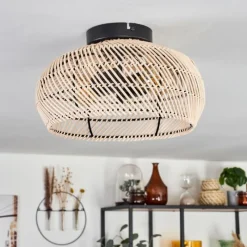 Luminaires Scandinaves-hofstein Plafonnier 30 cm Brandala Noir, 2 lumières