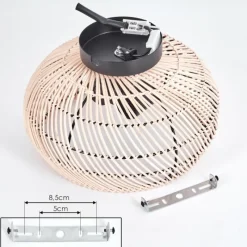 Luminaires Scandinaves-hofstein Plafonnier 30 cm Brandala Noir, 2 lumières