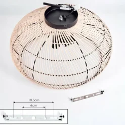 Luminaires Scandinaves-hofstein Plafonnier 50 cm Brandala Noir, 3 lumières