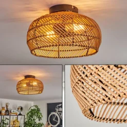 hofstein Plafonnier 30 cm Brandala Noir, 2 lumières