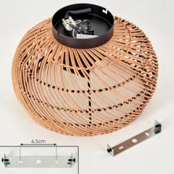 hofstein Plafonnier 30 cm Brandala Noir, 2 lumières