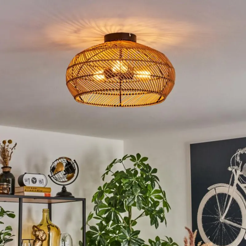 Luminaires Scandinaves-hofstein Plafonnier 40 cm Brandala Noir, 3 lumières