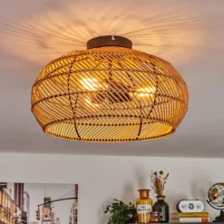 Luminaires Scandinaves-hofstein Plafonnier 40 cm Brandala Noir, 3 lumières