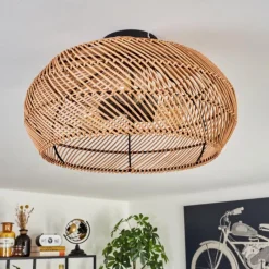 Luminaires Scandinaves-hofstein Plafonnier 40 cm Brandala Noir, 3 lumières