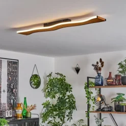 hofstein Plafonnier 98,5 cm Malling LED Écru, Noir, Blanc, 1 lumière