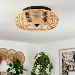 hofstein Plafonnier 50 cm Mulstrand Noir, 4 lumières