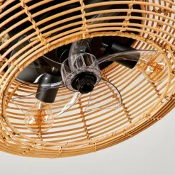 hofstein Plafonnier 50 cm Mulstrand Noir, 4 lumières