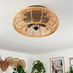 hofstein Plafonnier 50 cm Mulstrand Noir, 4 lumières