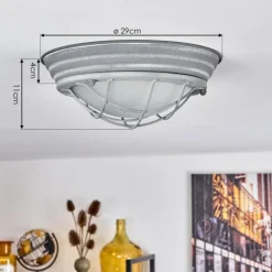 hofstein Plafonnier Coltauco Gris, 1 lumière