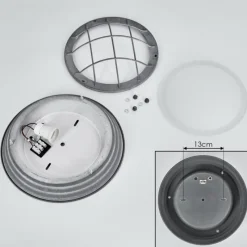 hofstein Plafonnier Coltauco Gris, 1 lumière