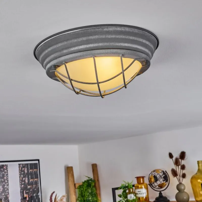 hofstein Plafonnier Coltauco Gris, 1 lumière