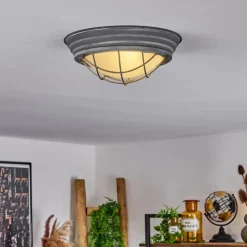 hofstein Plafonnier Coltauco Gris, 1 lumière