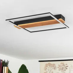 hofstein Plafonnier Courceaux LED Écru, Noir, 1 lumière