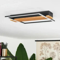 hofstein Plafonnier Courceaux LED Écru, Noir, 1 lumière