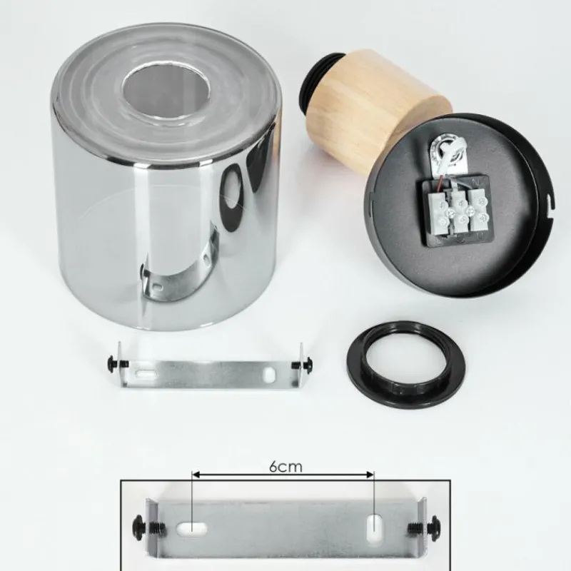 Luminaires Scandinaves-hofstein Plafonnier Covelas Écru, Noir, 1 lumière