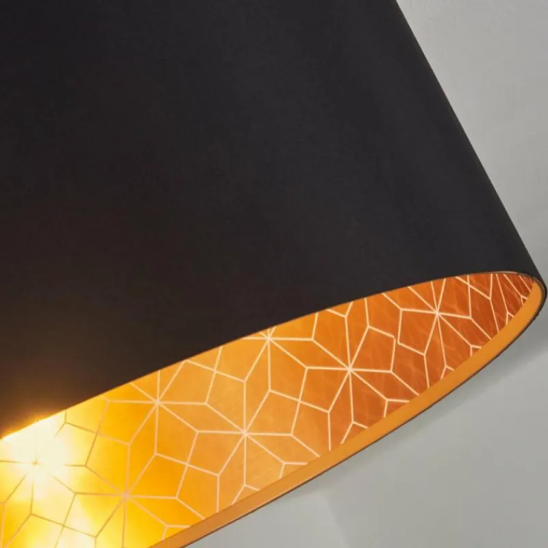 Lampes En Tissu-hofstein Plafonnier Don Noir, 1 lumière