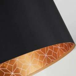 Lampes En Tissu-hofstein Plafonnier Don Noir, 1 lumière