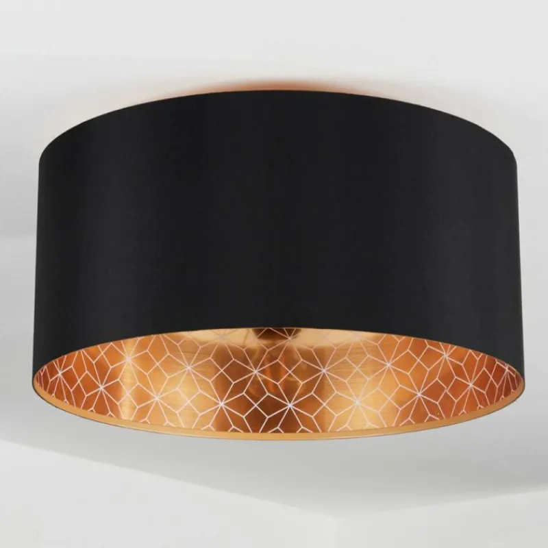 Lampes En Tissu-hofstein Plafonnier Don Noir, 1 lumière