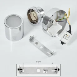 hofstein Plafonnier Douarnenez Chrome, 1 lumière