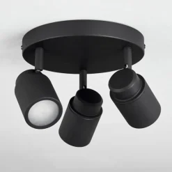 hofstein Plafonnier Douarnenez Noir, 3 lumières