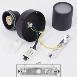 Luminaires Scandinaves-hofstein Plafonnier Douarnenez Noir, 1 lumière