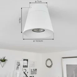 hofstein Plafonnier Especiosa Blanc, 1 lumière