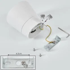 hofstein Plafonnier Especiosa Blanc, 1 lumière