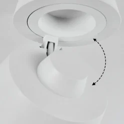 hofstein Plafonnier Especiosa Blanc, 1 lumière