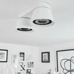 hofstein Plafonnier Especiosa Blanc, 2 lumières