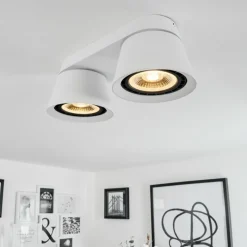 hofstein Plafonnier Especiosa Blanc, 2 lumières