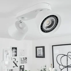 hofstein Plafonnier Especiosa Blanc, 2 lumières